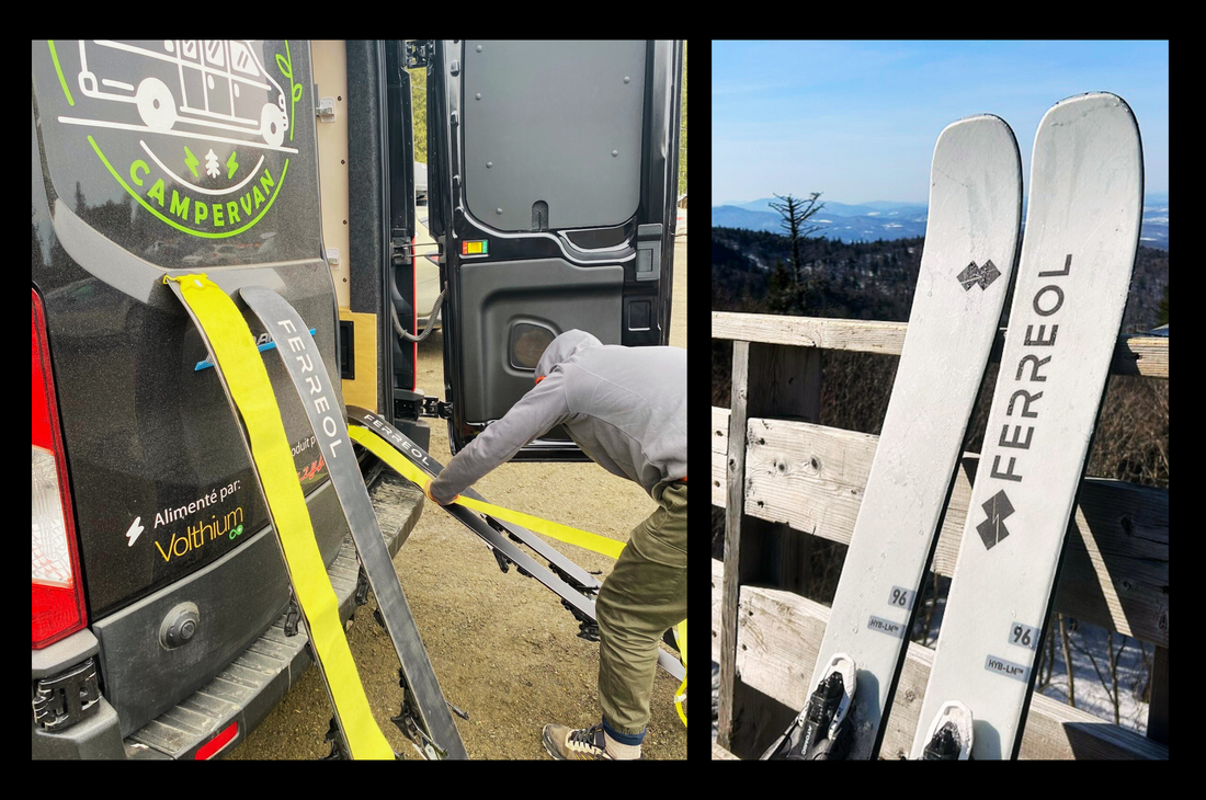 Roadtrip hivernal en van : destination ski dans les Cantons-de-l’Est